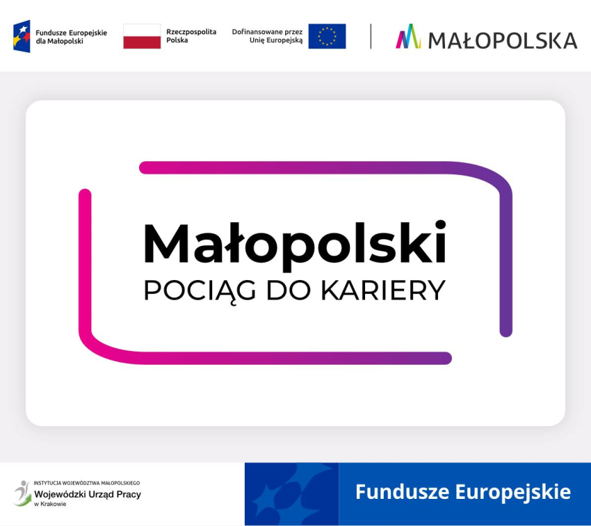 Logotyp Małopolski Pociąg do kariery