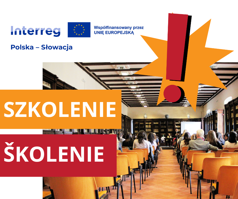 Plakat z informacją o szkoleniu