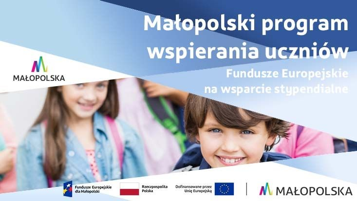Baner internetowy Małopolski program wspierania uczniów
