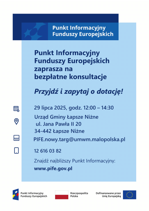 Plakat z informacją o wydarzeniu.