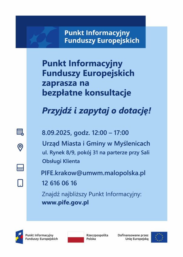 Plakat z informacją o projekcie
