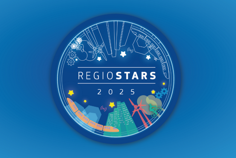 Niebieskie logo RegioStars 2025