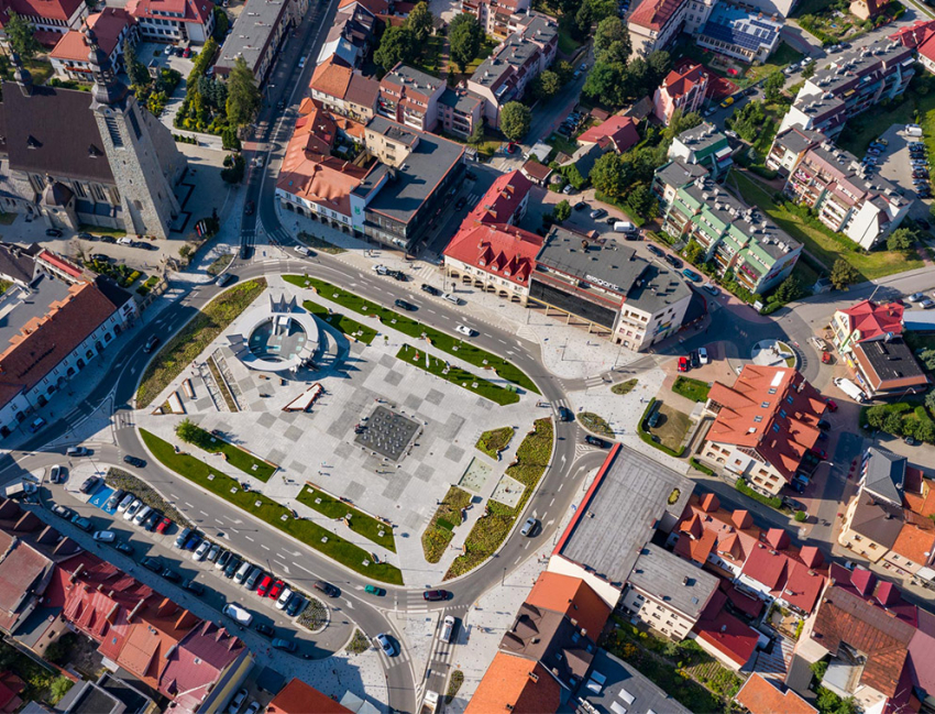 widok z lotu ptaka