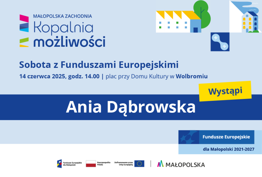 Grafika ilustracyjna cyklu wydarzeń plenerowych Małopolska Zachodnia - Kopalnia możliwości