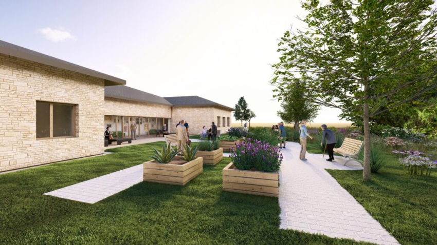 Wizualizacja domu opieki.