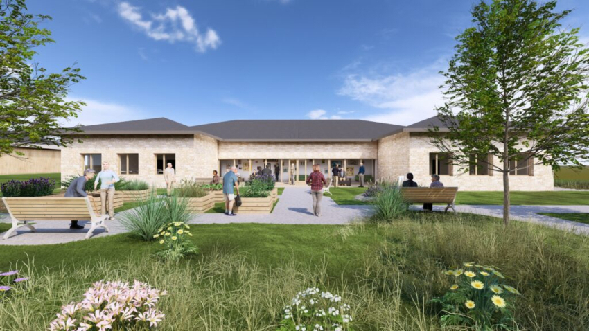 Wizualizacja domu opieki.