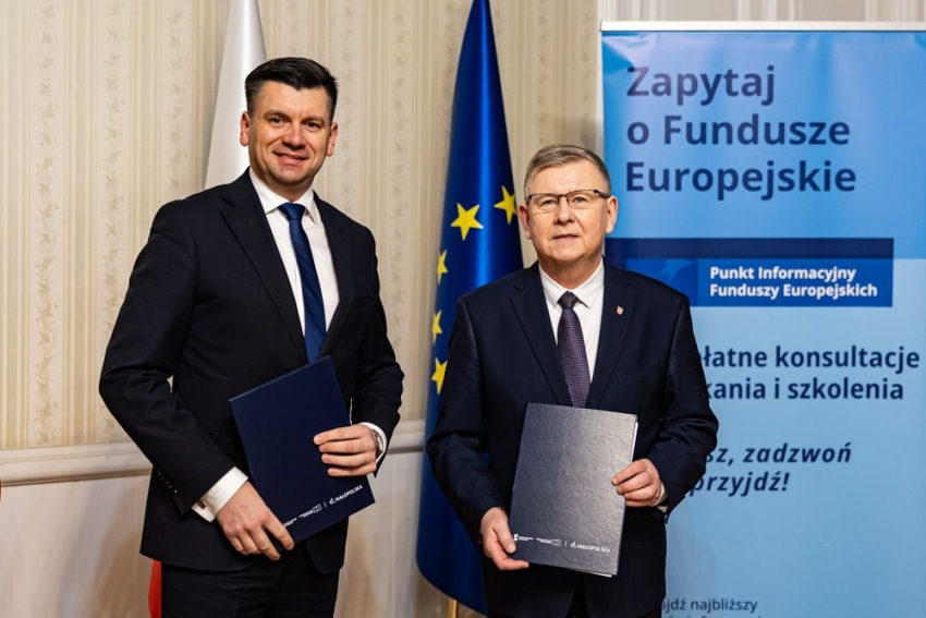 Marszałek Łukasz Smółka i Wicemarszałek Witold Kozłowski