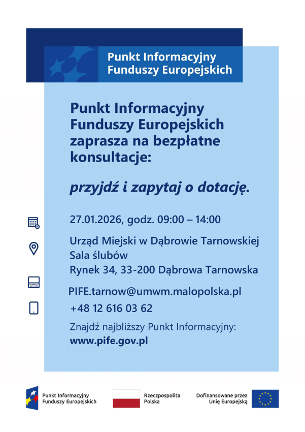 Plakat z informacją o wydarzeniu.