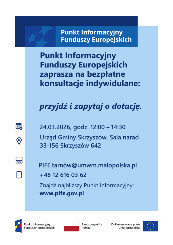 Plakat z informacją o wydarzeniu.