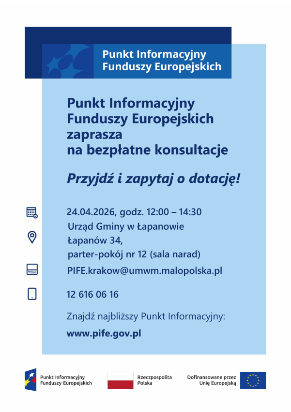 Plakat z informacją o wydarzeniu.