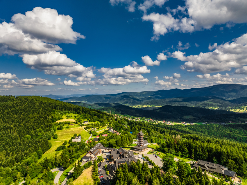 Stryszawa z lotu ptaka.