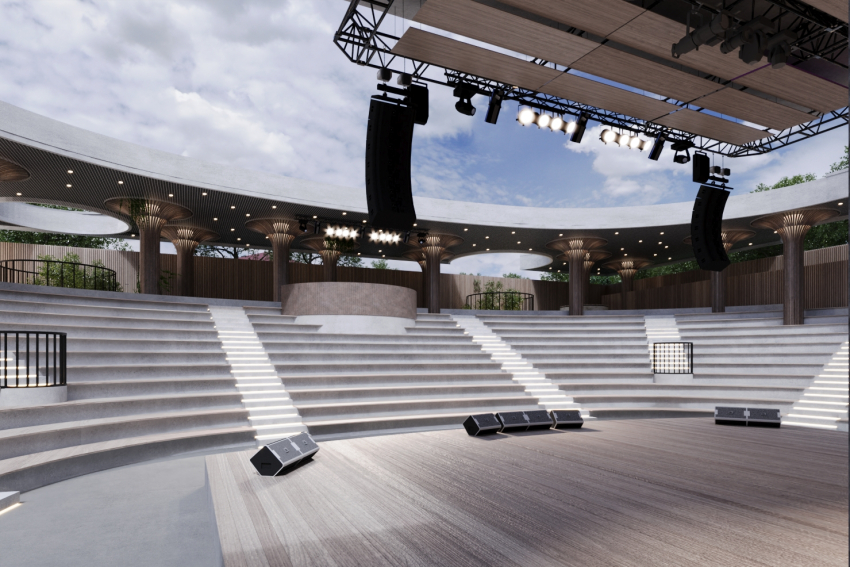 Wizualizacja Amfiteatru w Miechowie.