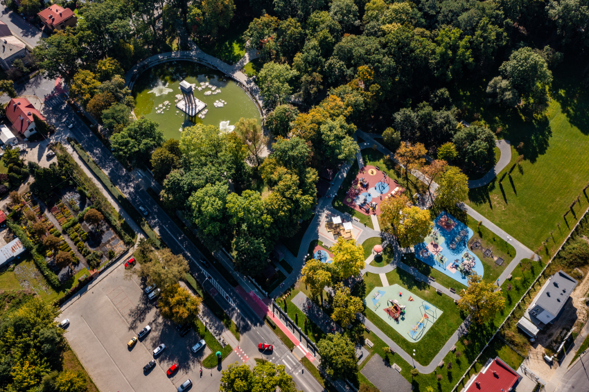Park z lotu ptaka.