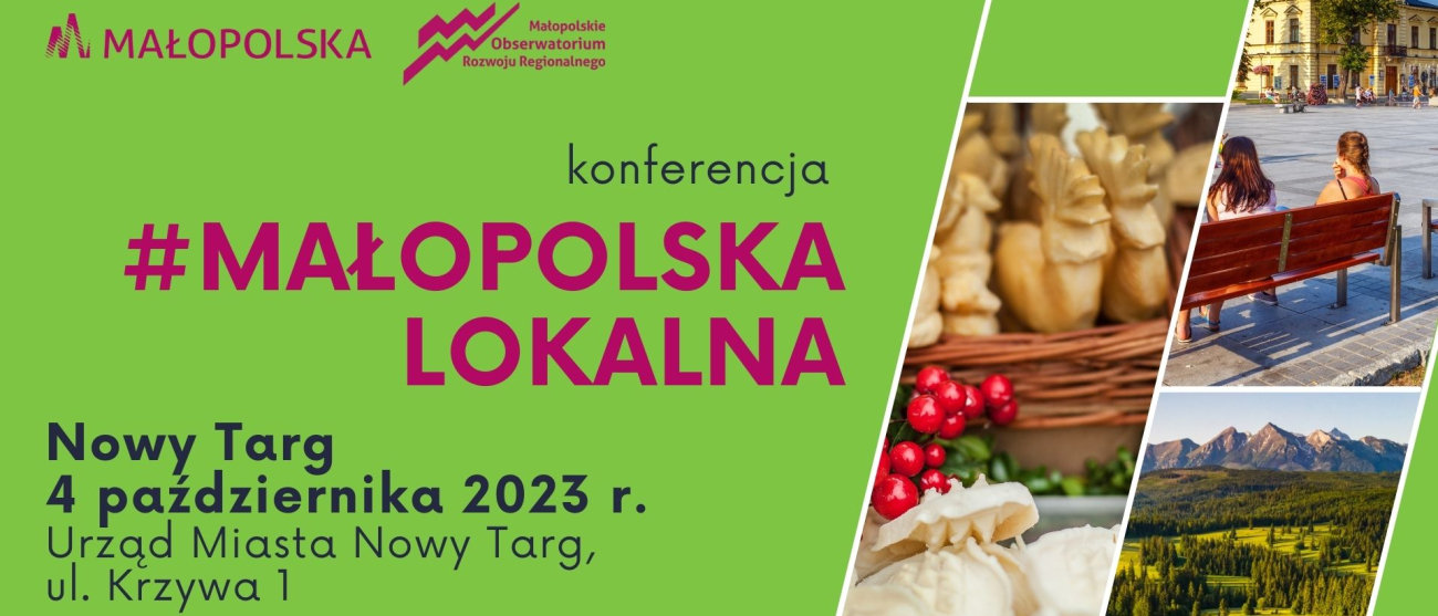 Zaproszenie na konferencję Małopolska Lokalna w Nowym Targu.