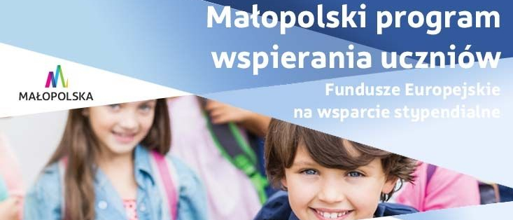 Baner internetowy Małopolski program wspierania uczniów