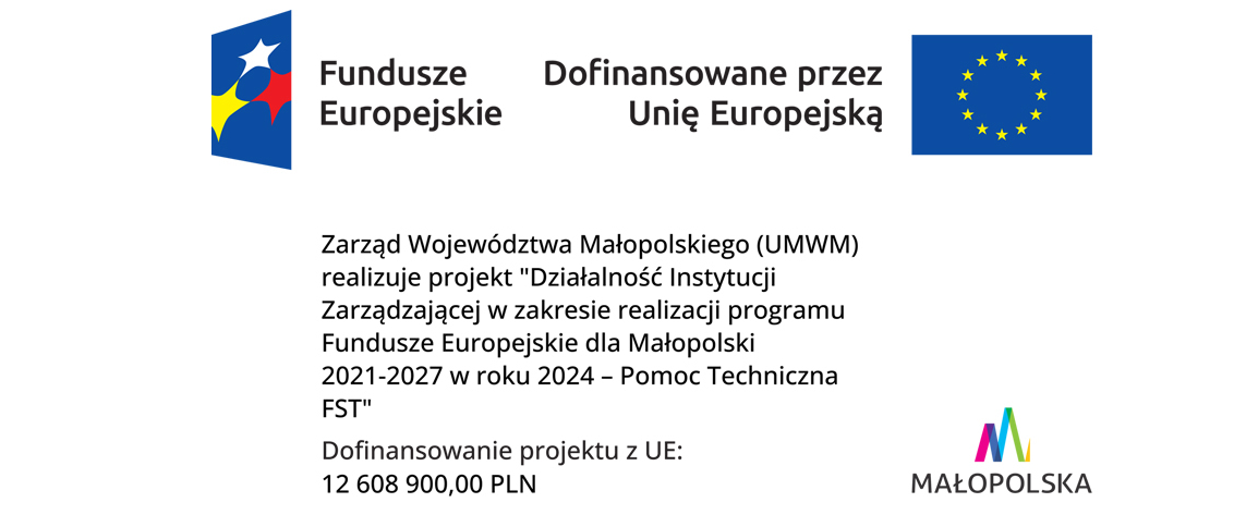 Plakat z informacją o projekcie