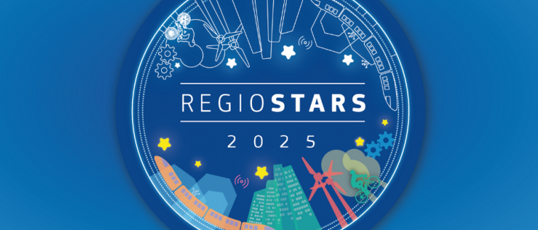 Niebieskie logo RegioStars 2025