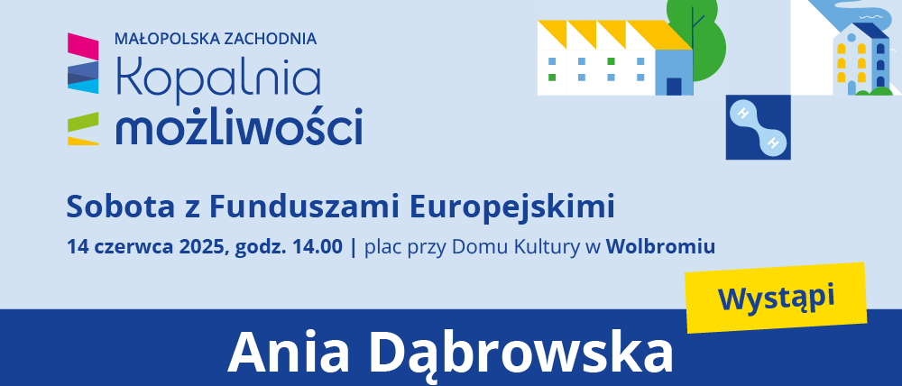 Grafika ilustracyjna cyklu wydarzeń plenerowych Małopolska Zachodnia - Kopalnia możliwości