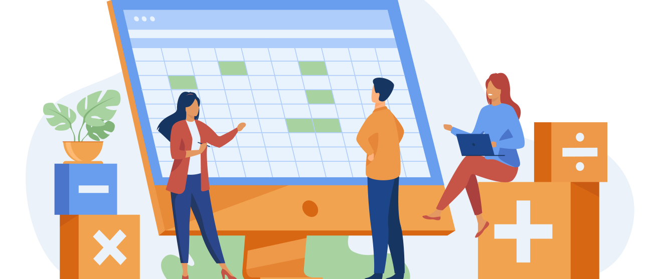 Grafika spotkania biznesowego