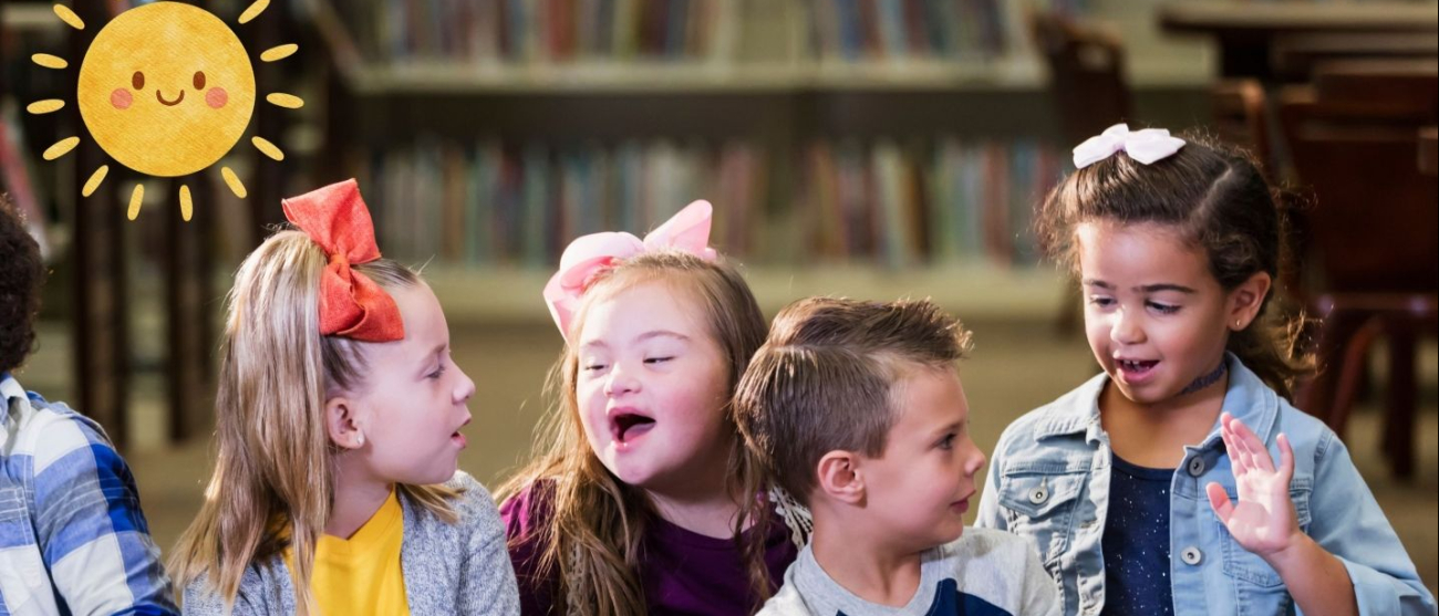 Grupka dzieci przedszkolnych.