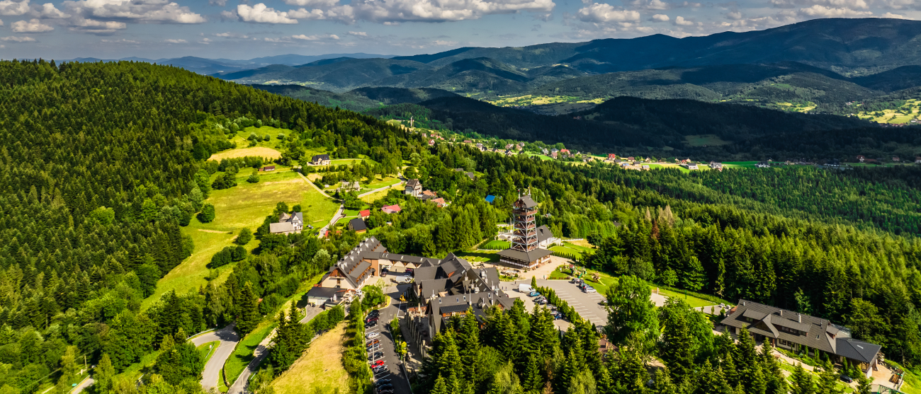 Stryszawa z lotu ptaka.