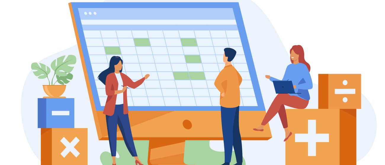 Grafika spotkania biznesowego