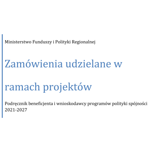 zamówienia udzielane w ramach projektów